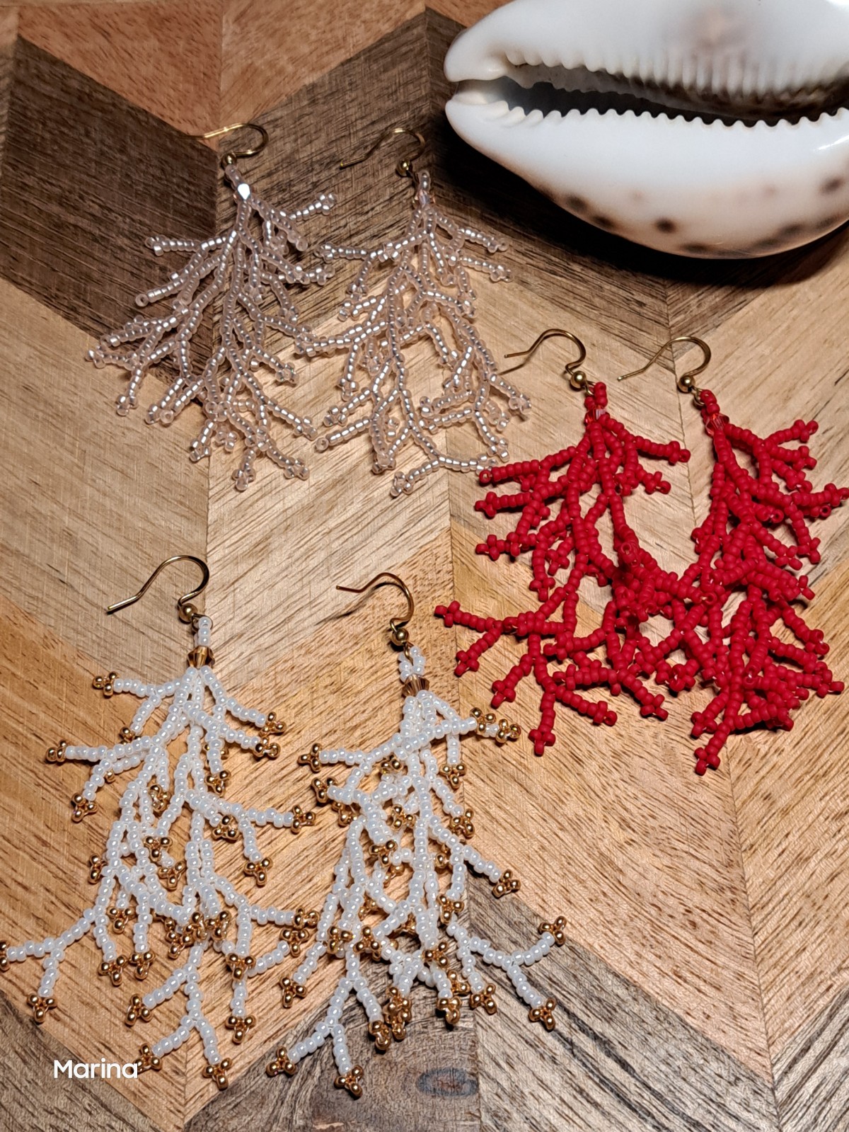 Coral Lace - kralenoorbellen - 146575 Coral Lace - kralenoorbellen