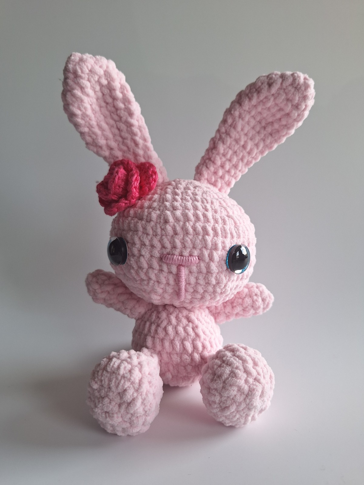 Gehaakte knuffel 'Pink bunny' - 49613.jpeg Gehaakte knuffel | Roze konijntje