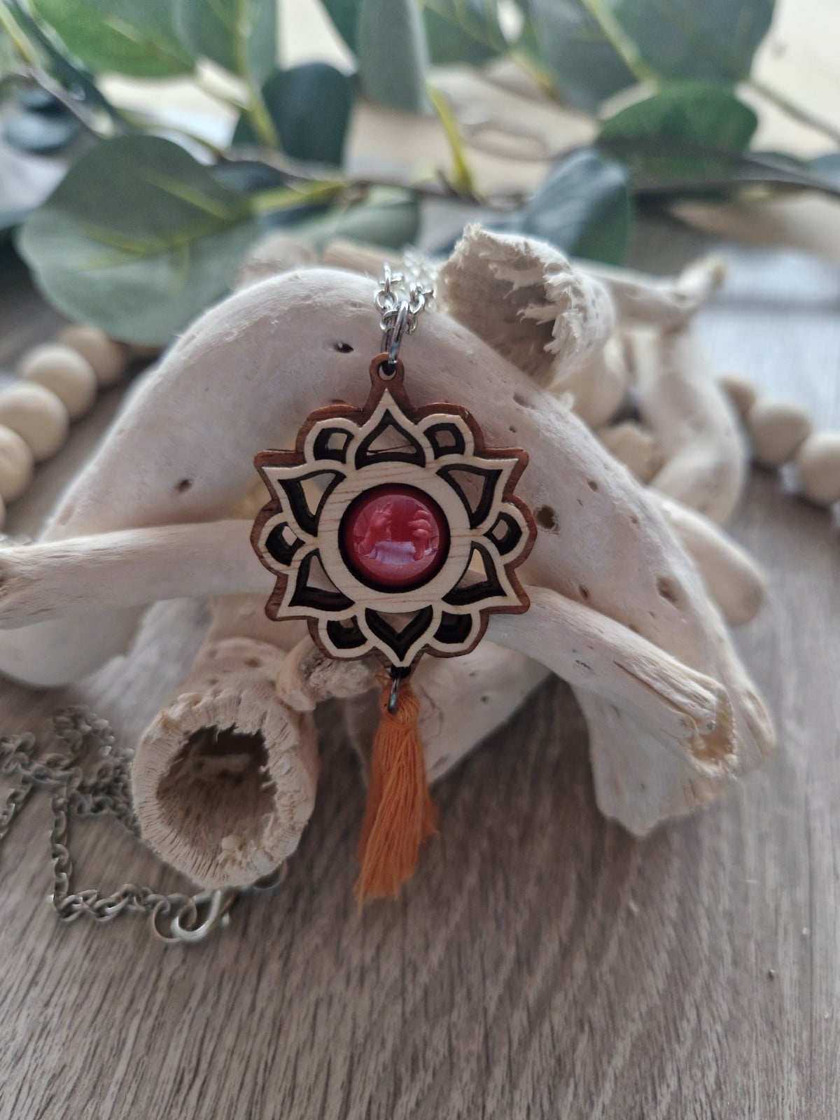 Mandala hanger met ketting en kwastje