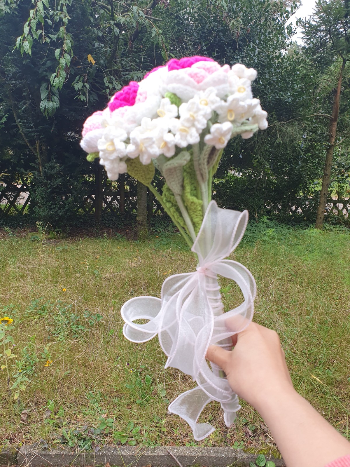 handgehaakte roze bruidsboeket - 49899.jpeg handgehaakte roze bruidsboeket