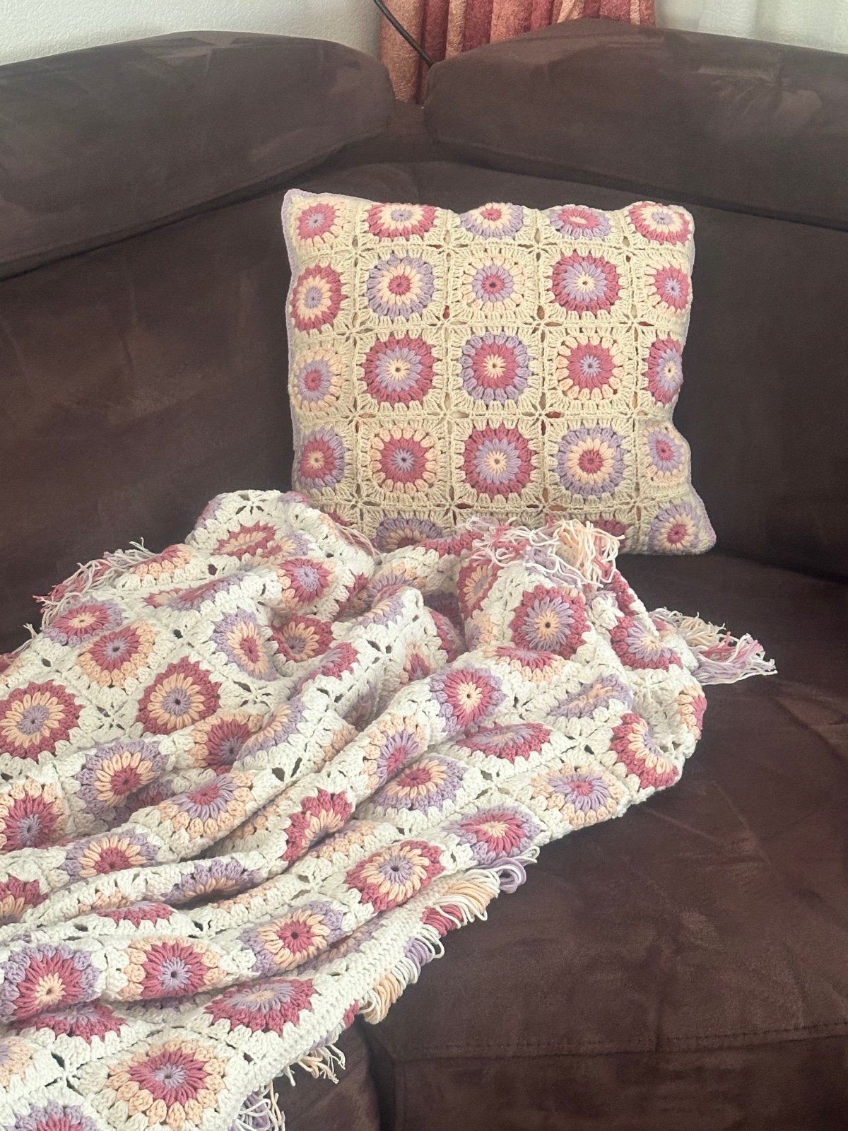 Gehaakte  Granny Square deken