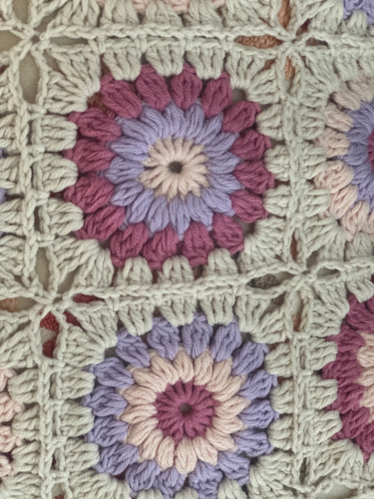 Gehaakte  Granny Square deken