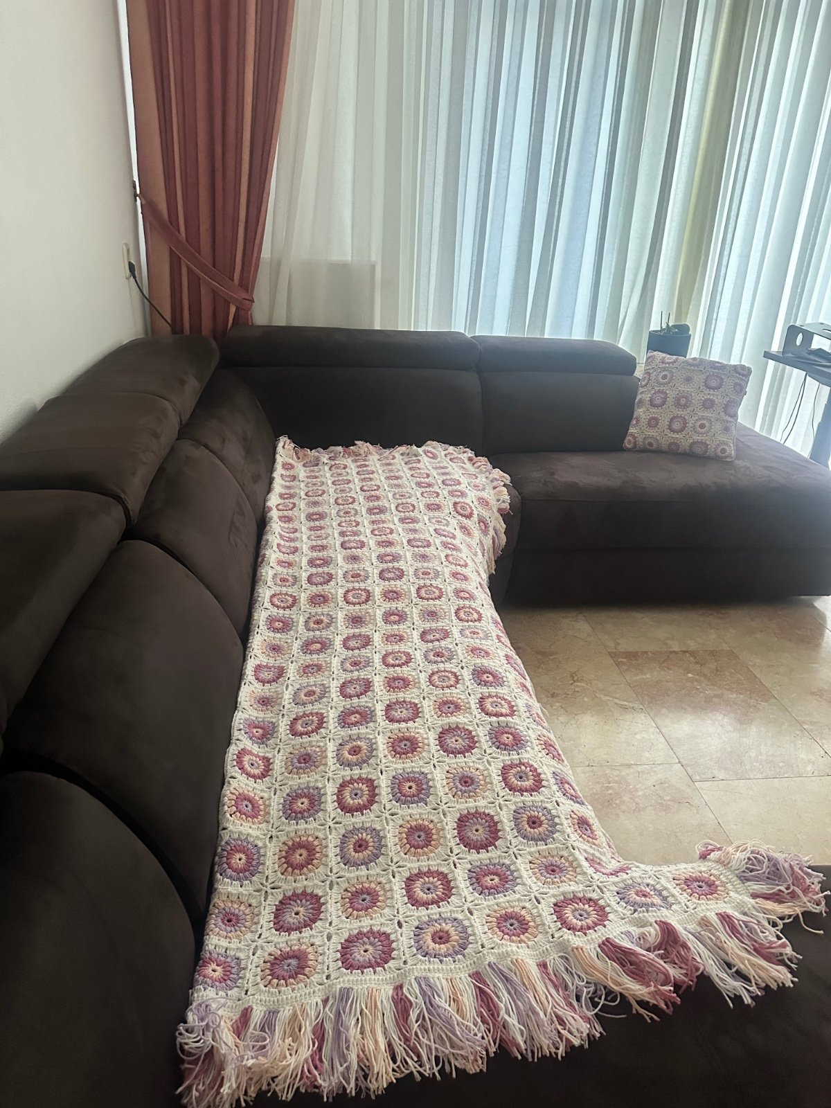 Gehaakte  Granny Square deken