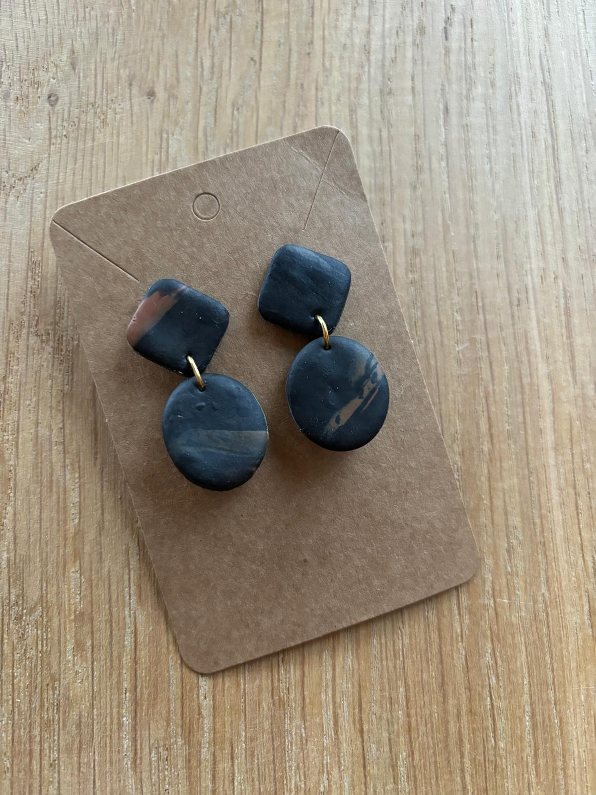 Earring | Duo autumn - 54636.jpeg Oorbellen | Duo donker