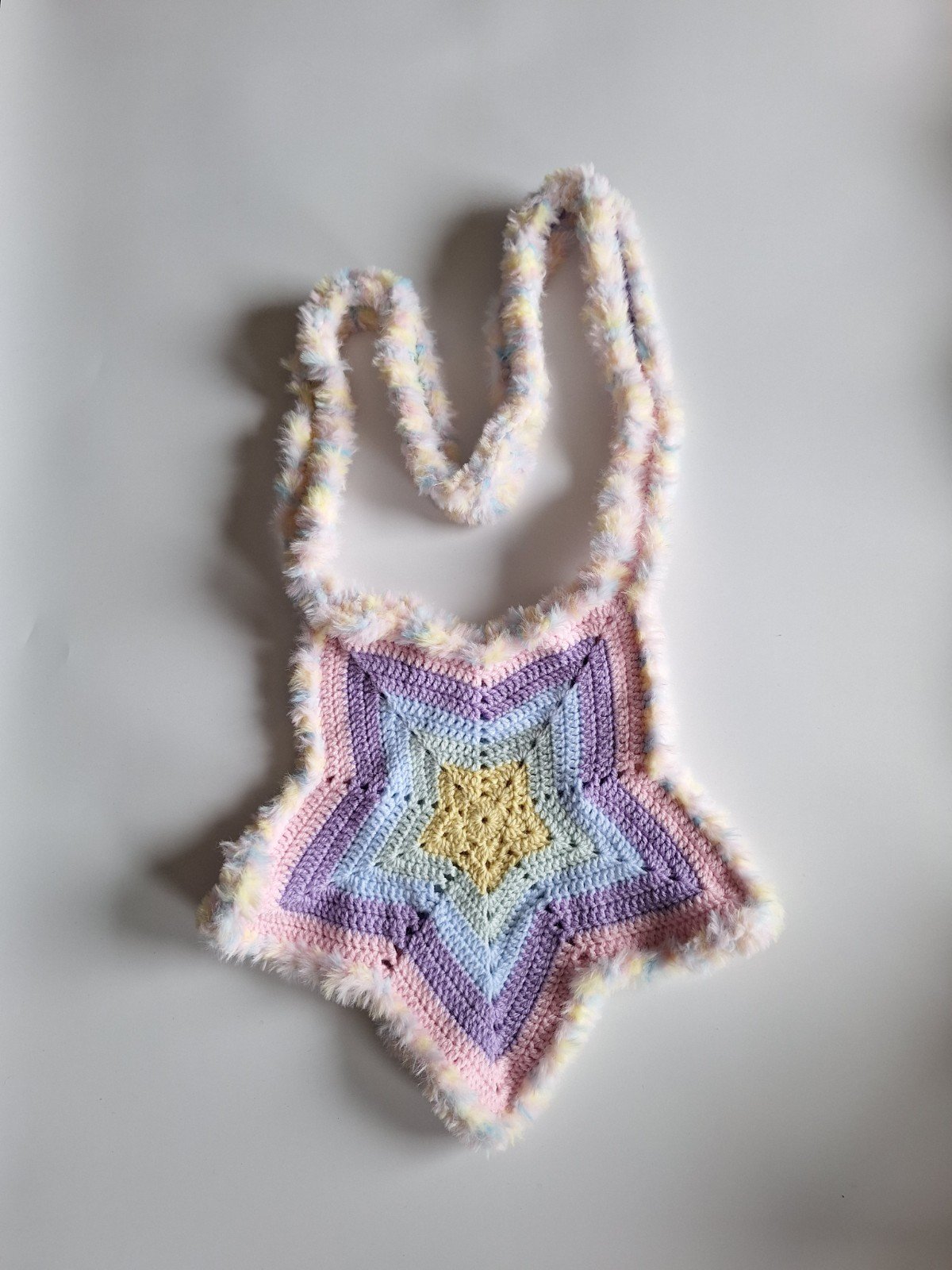 Gehaakte tas | Pastel ster