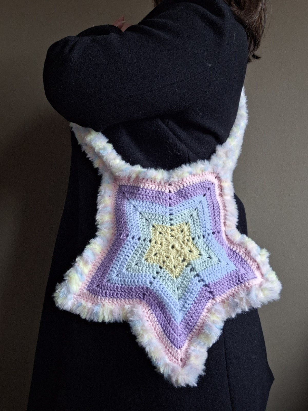 Gehaakte tas | Pastel ster