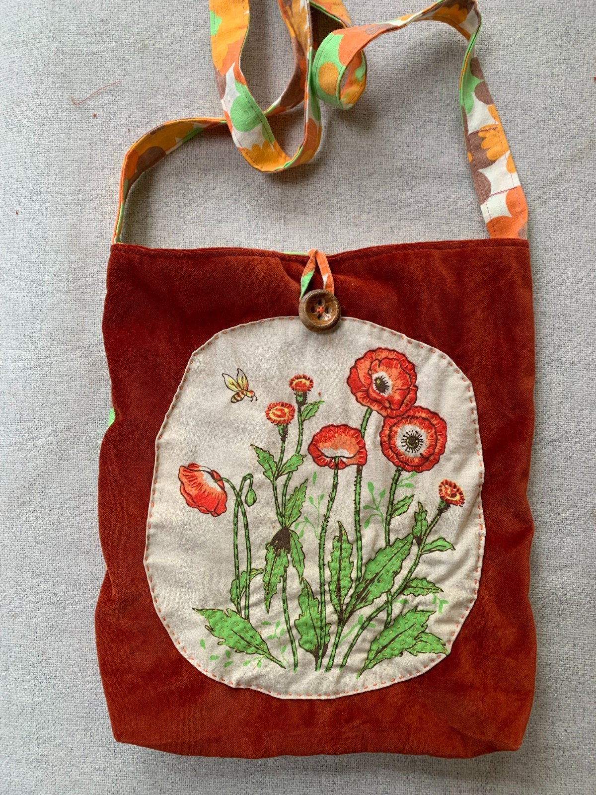 Tas met vintage klaprozen - 55591.jpeg Tas met vintage klaprozen