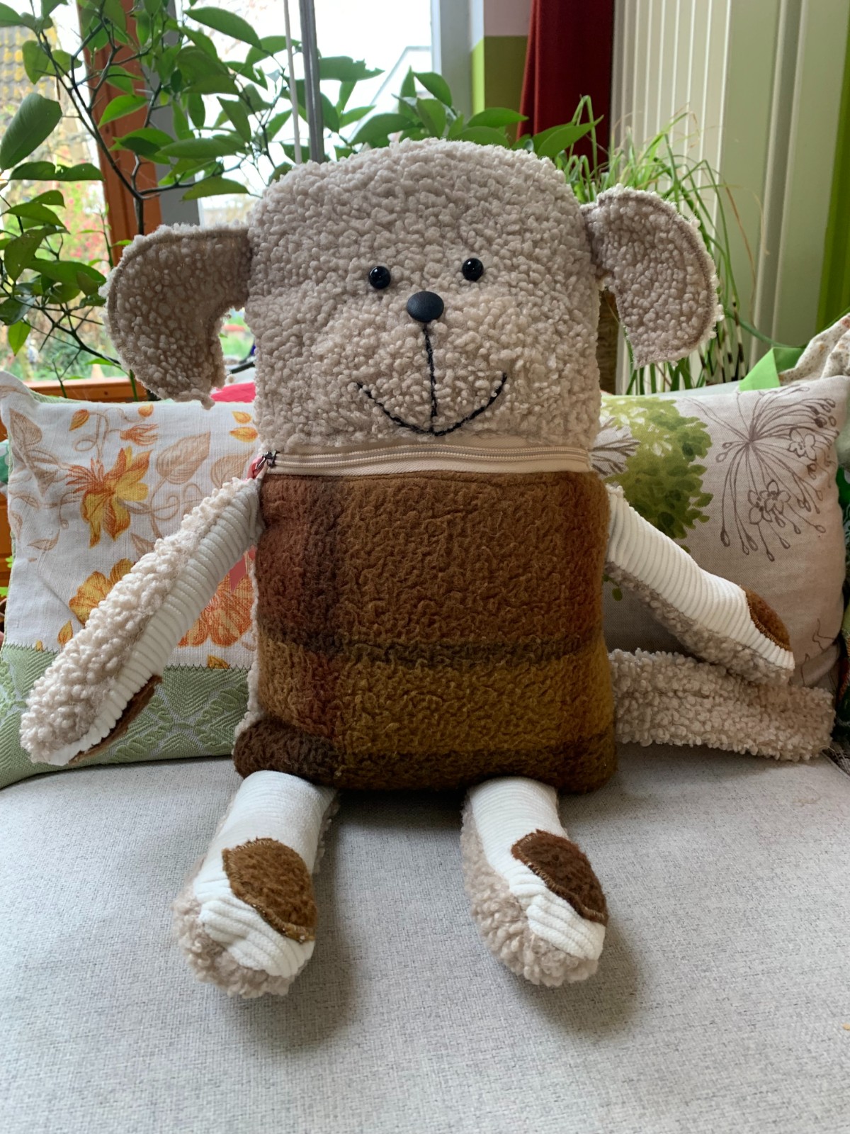 Zorgenvriendje op bestelling gemaakt