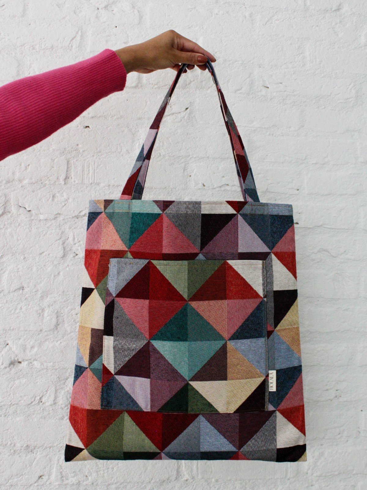 Stoffen Tote - Triangles - Model Melia - 56698.jpeg Stoffen Tote - Triangles - Model Melia
