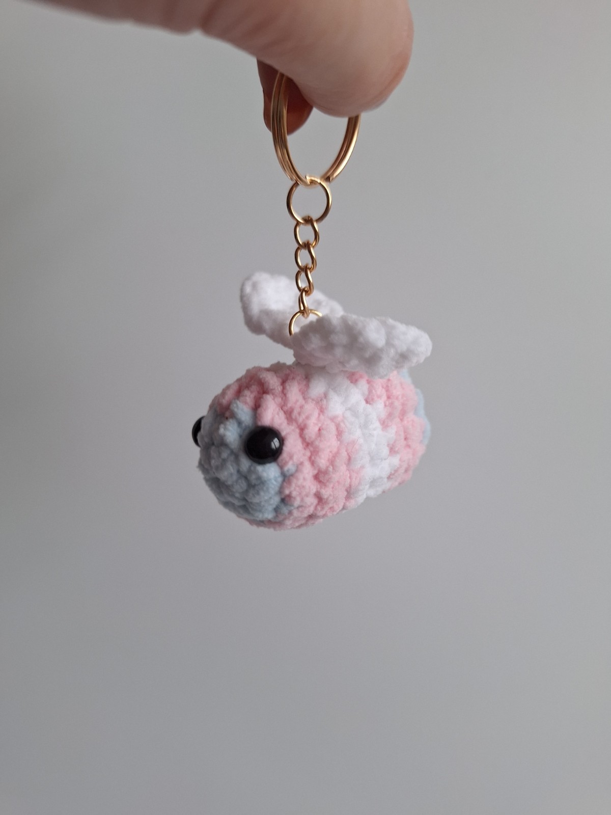 Gehaakte sleutelhanger 'Transgender bij'