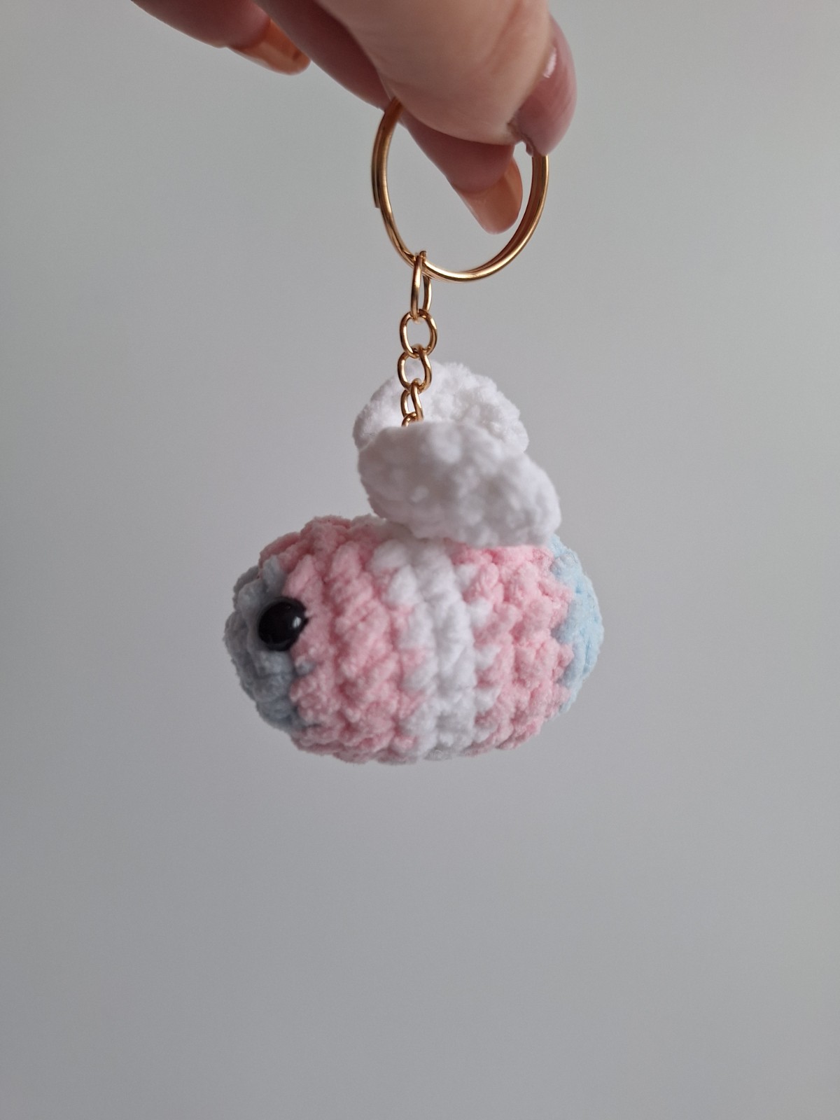 Gehaakte sleutelhanger 'Transgender bij'