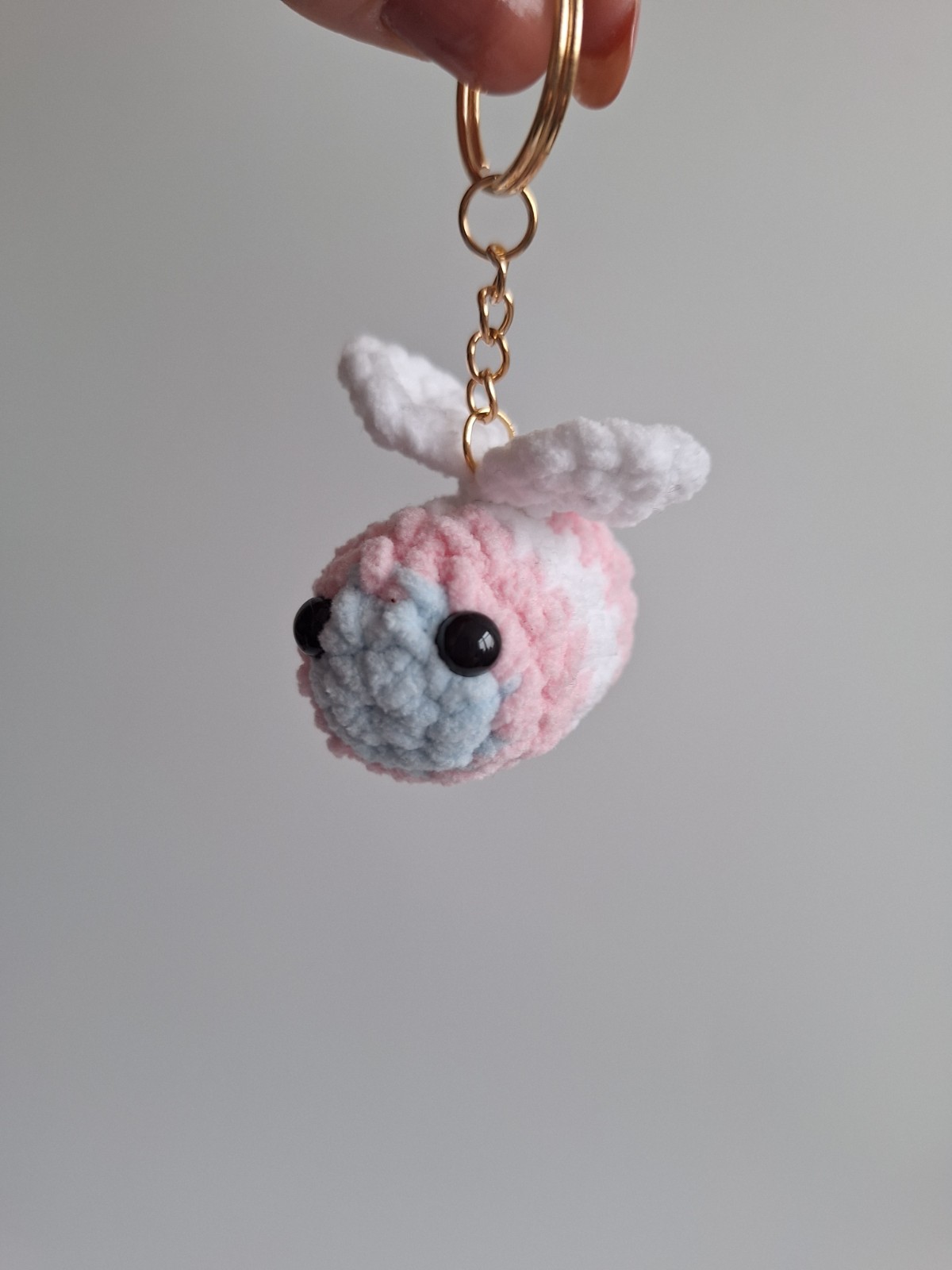 Gehaakte sleutelhanger 'Transgender bij'