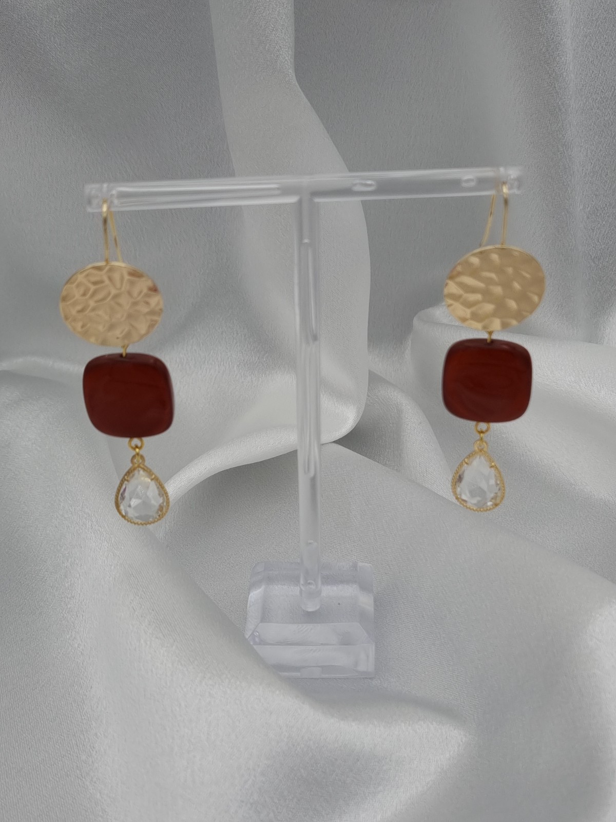 Handgemaakte vergulde statement oorbellen - 67117.jpeg Handgemaakte vergulde statement oorbellen