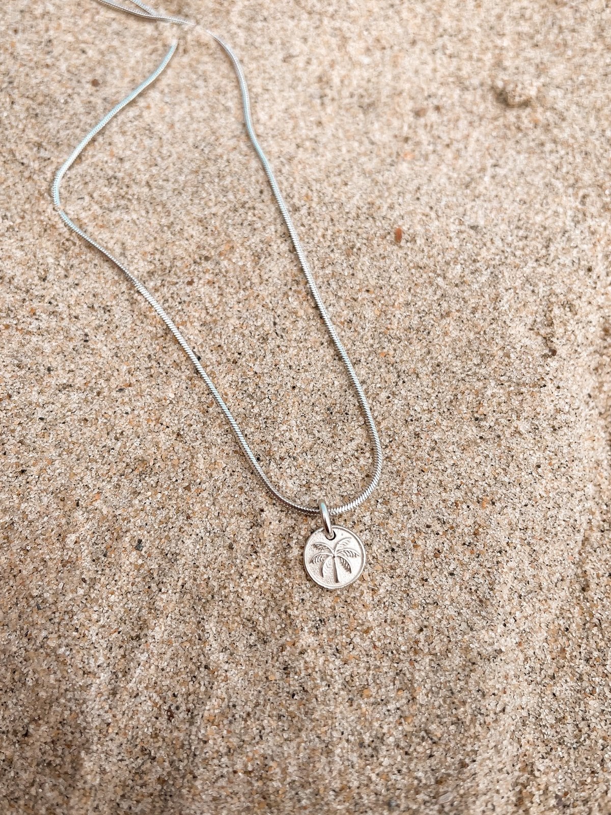 Oceaan Mini Plam Coin Ketting - Laguna Treasures - 63960.jpeg Oceaan Mini Plam Coin Ketting Zilver