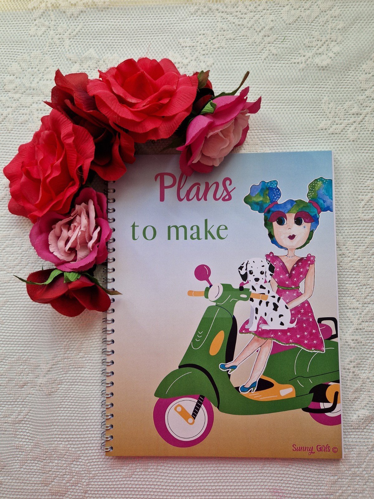 Datumloze Agenda/ Planner 19*25 cm ringband; Plans to make, spring erop, de wereld wacht - 71788.jpeg Datumloze Agenda/ Planner 19*25 cm ringband; Plans to make, spring erop, de wereld wacht