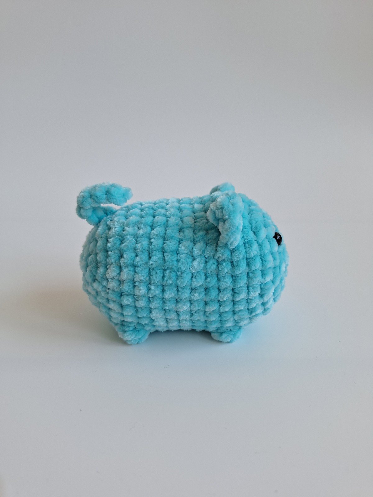 Gehaakte knuffel 'Blue cat' - 68507.jpeg Gehaakte knuffel 'Turquoise kat'