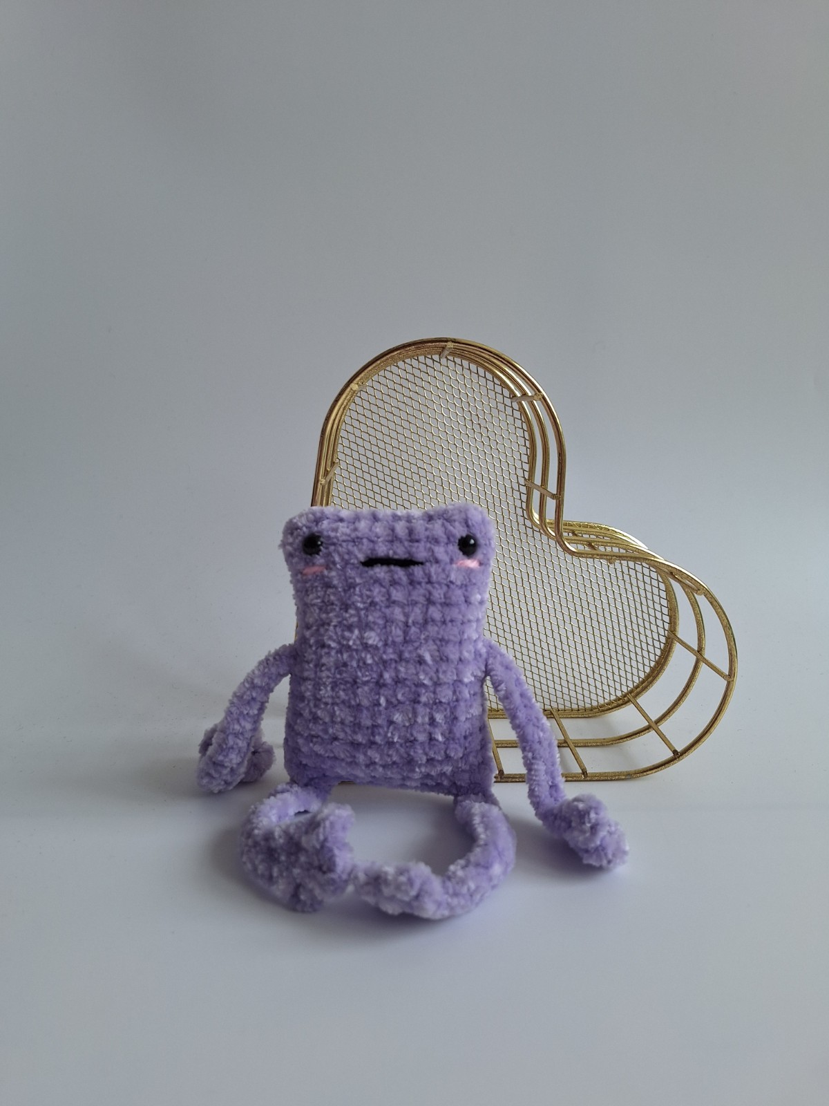 Gehaakte knuffel 'Lila kikker' - 71535.jpeg Gehaakte knuffel 'Lila kikker'