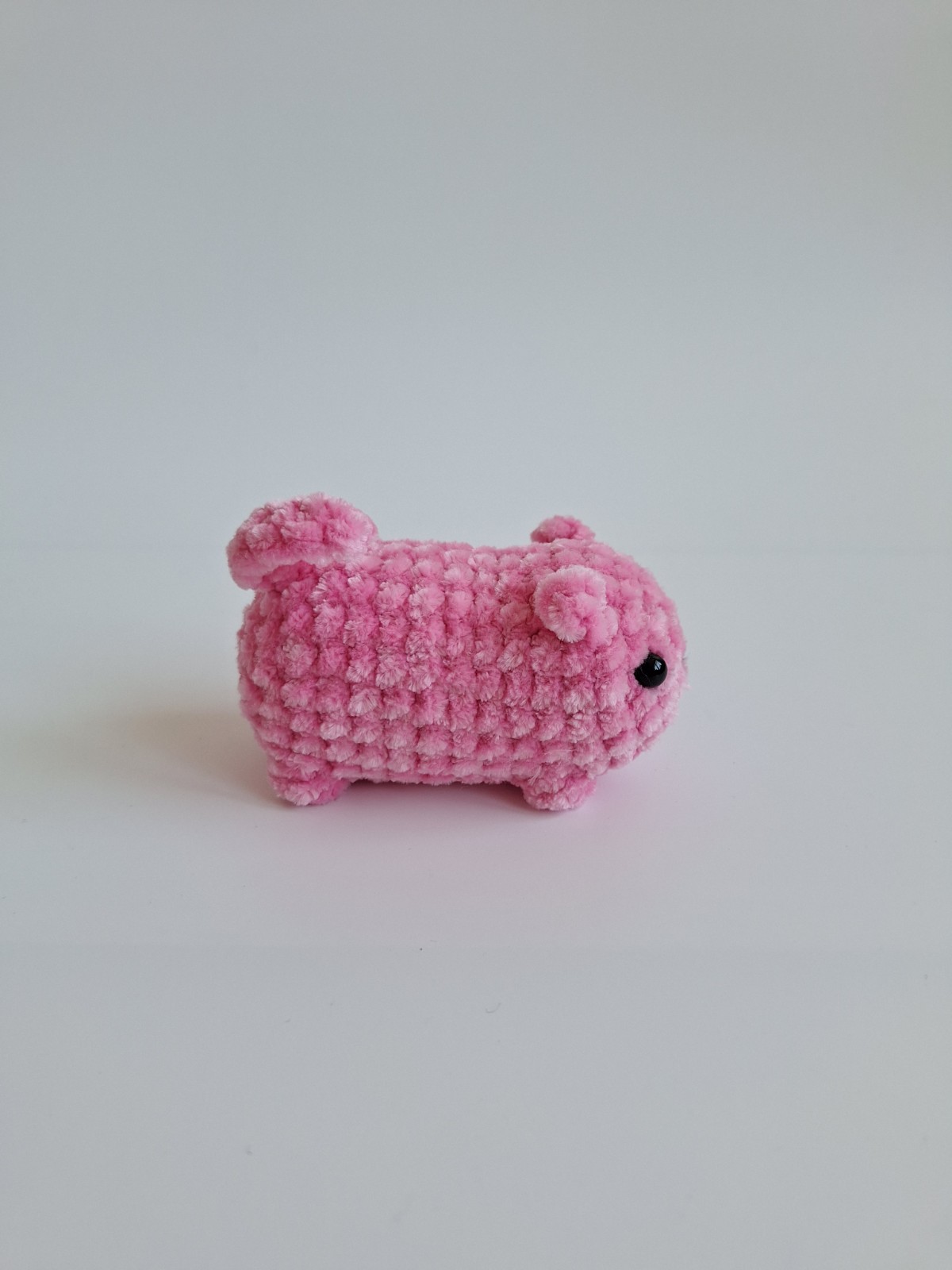 Gehaakte knuffel 'Kleine roze kat'