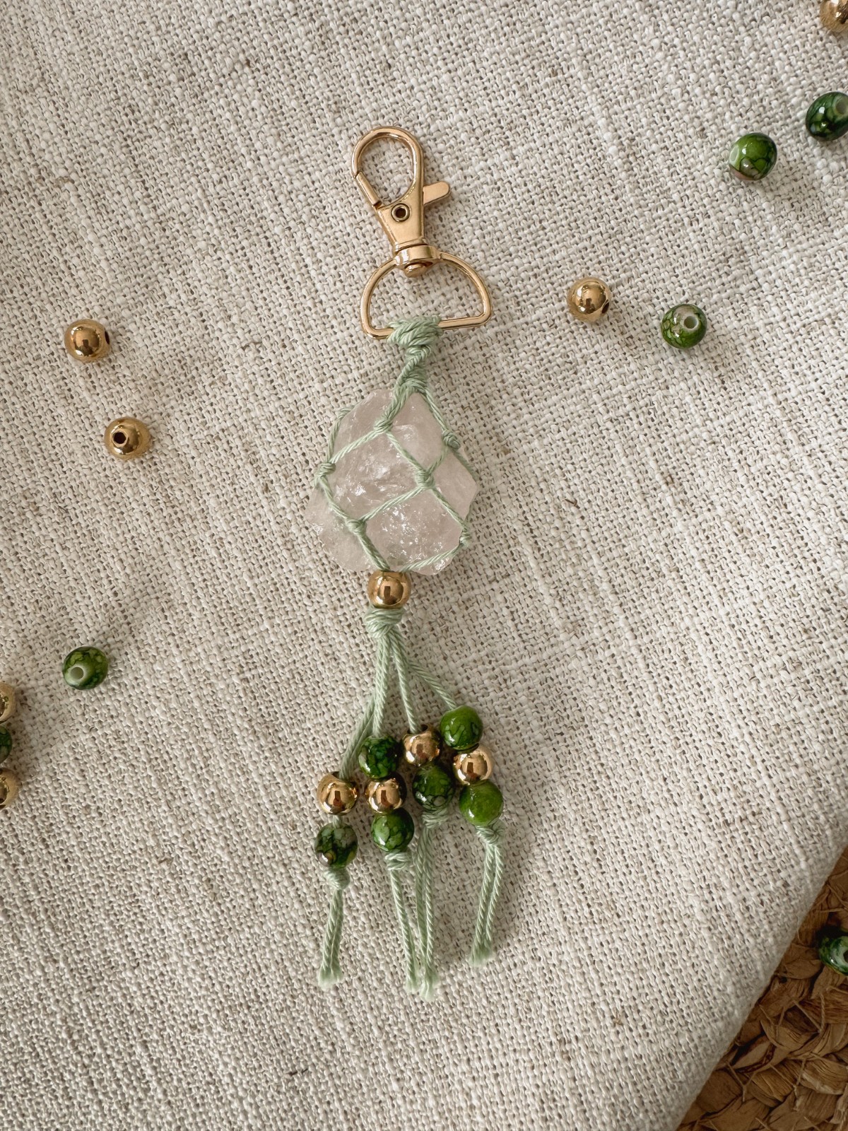 Rozenkwarts sleutelhanger, liefdevolle energie altijd bij je - 74713.jpeg Rozenkwarts sleutelhanger, liefdevolle energie altijd bij je