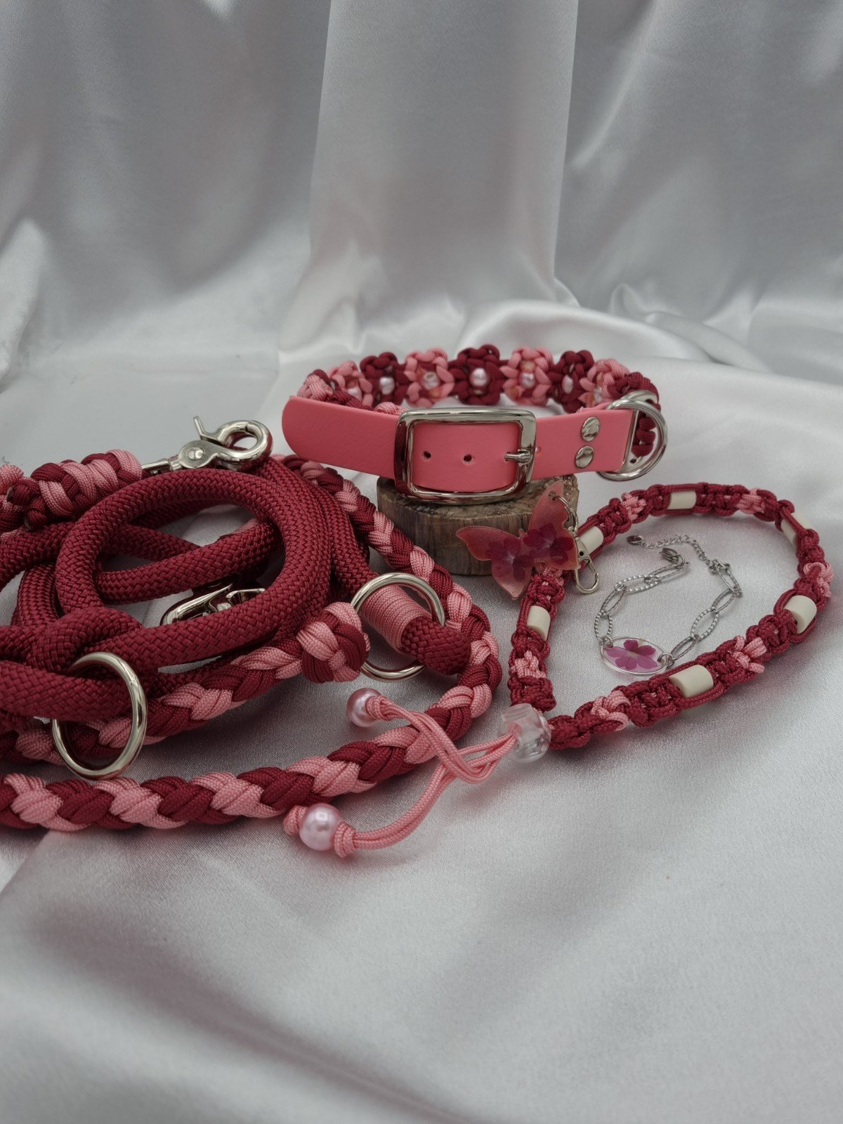 Unieke handgemaakte set voor hond en baas – Kersenbloesem - 75059.jpeg Unieke handgemaakte set voor hond en baas – Kersenbloesem