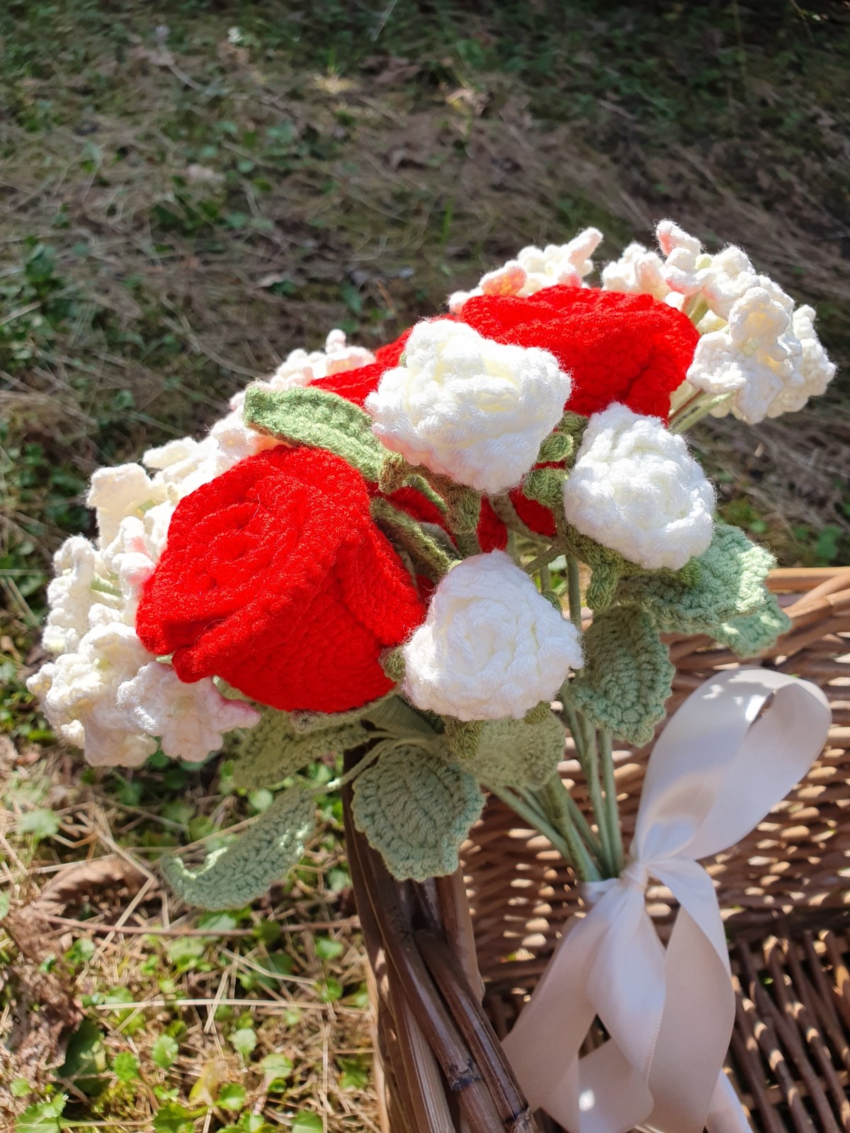 gehaakte bruidsboeket