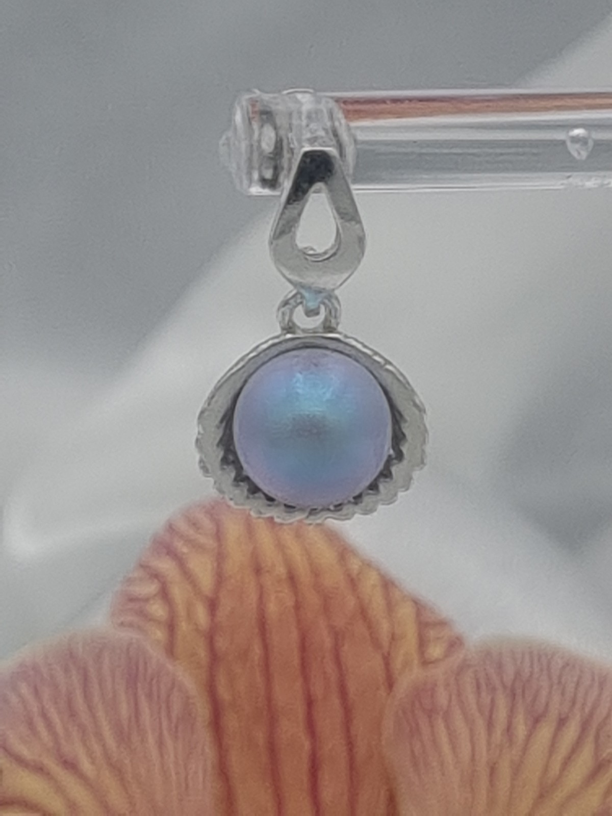 Luxe 925 zilveren oorbellen met kristalparel - lichtblauw/lila - 75142.jpeg Luxe 925 zilveren oorbellen met kristalparel - lichtblauw/lila