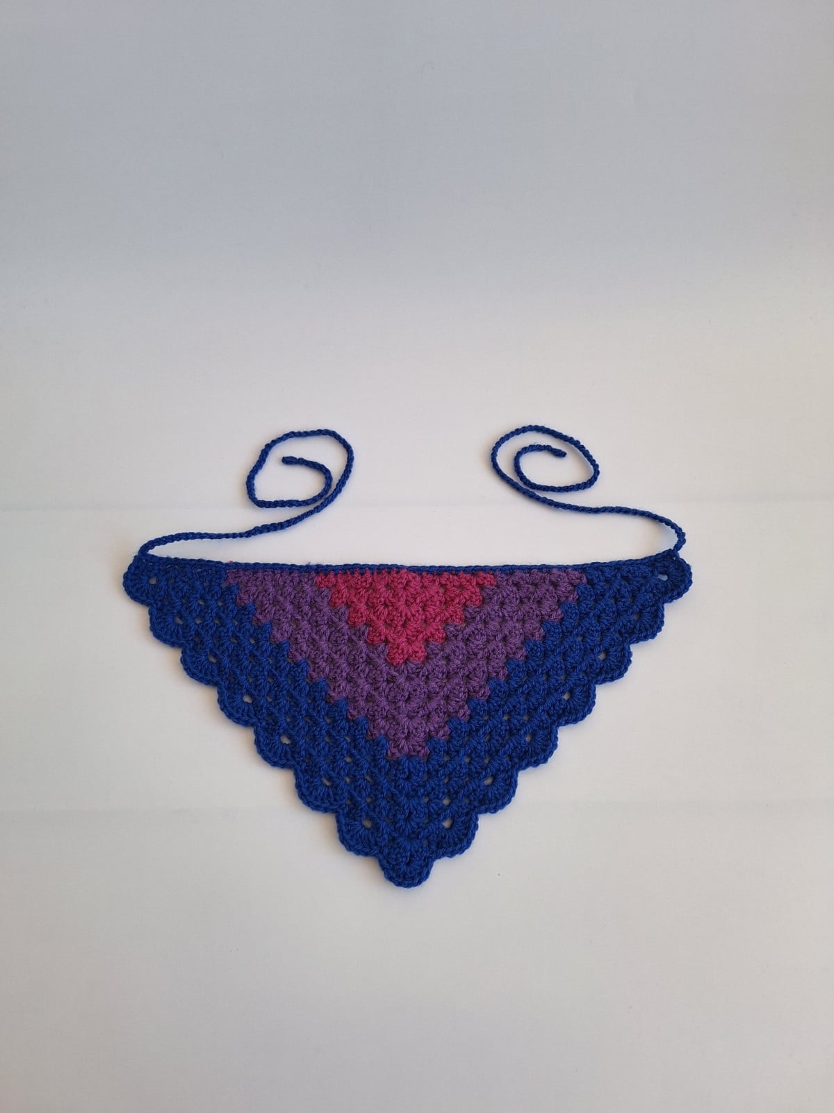 Gehaakte bandana 'Biseksuele vlag'