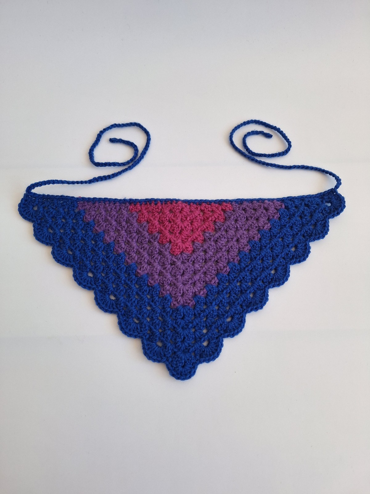 Gehaakte bandana 'Biseksuele vlag'