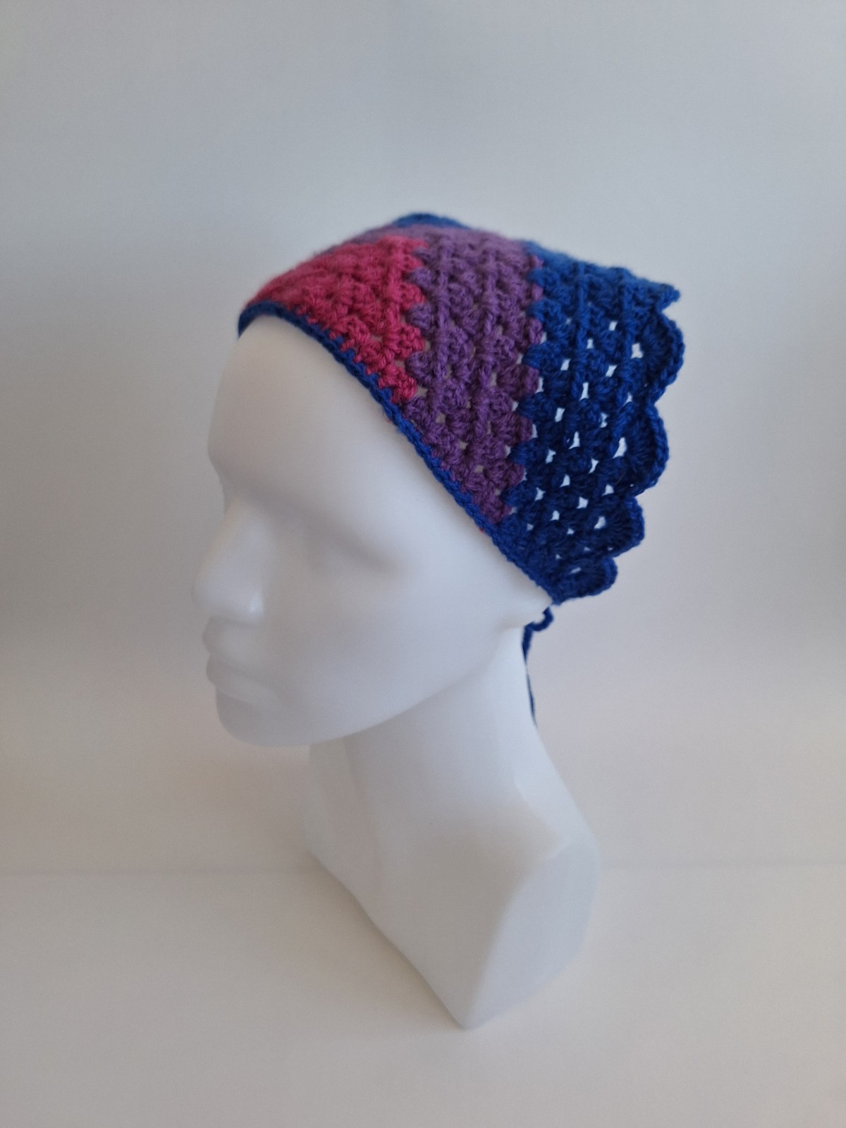 Gehaakte bandana 'Biseksuele vlag'