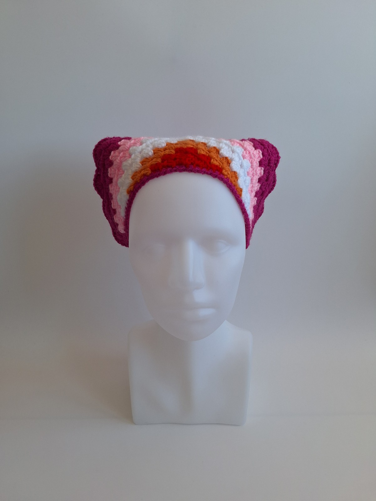 Gehaakte bandana 'Lesbische vlag'