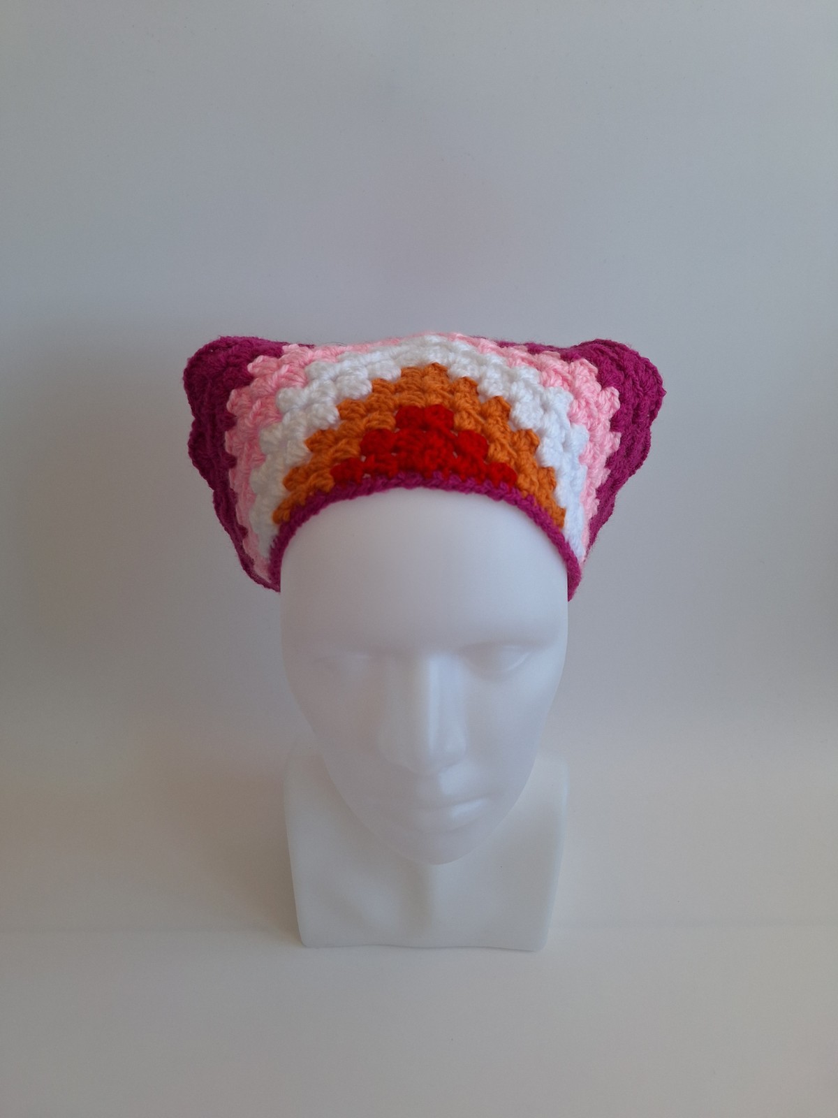 Gehaakte bandana 'Lesbische vlag'