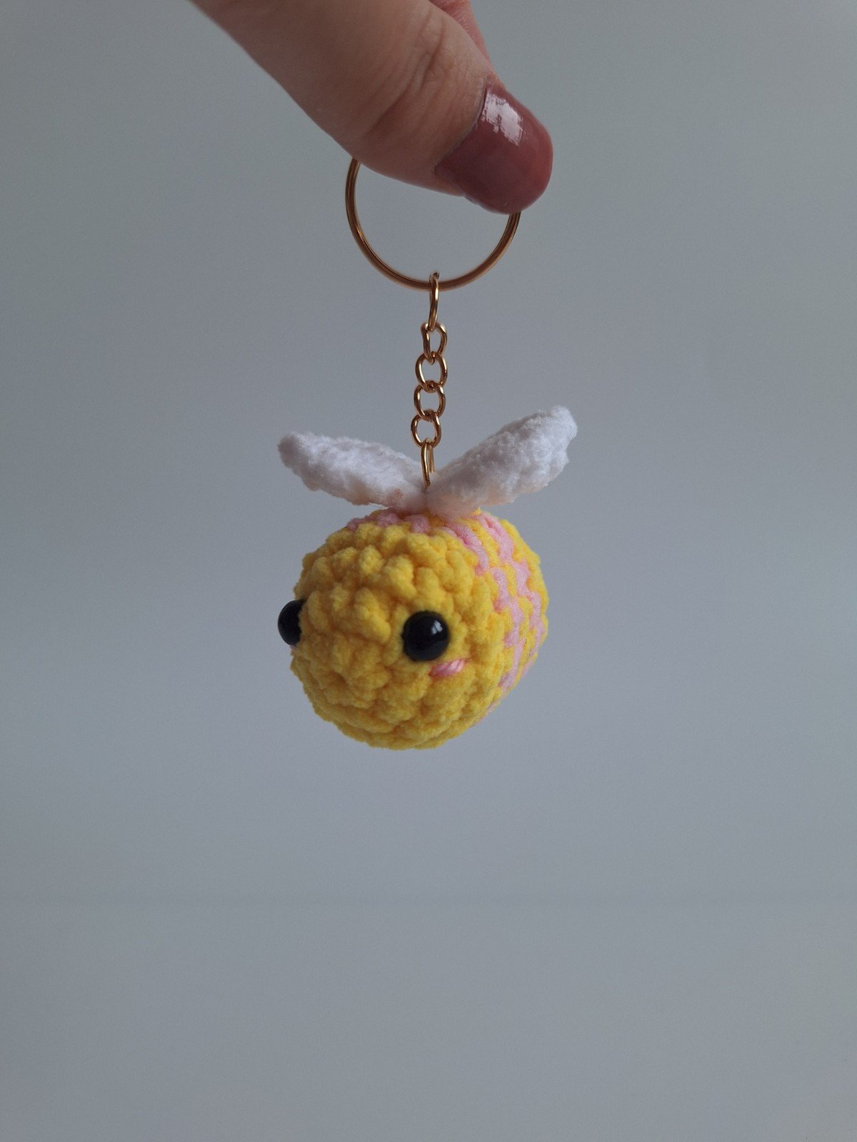 Gehaakte sleutelhanger 'Grapefruit bij' - 78908 Gehaakte sleutelhanger 'Grapefruit bij'