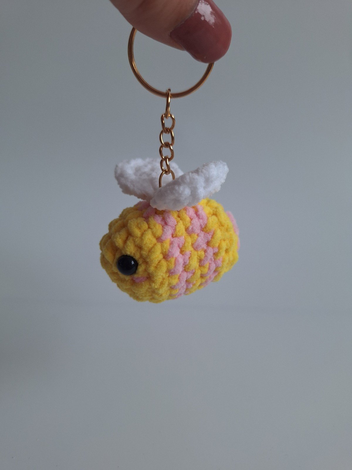 Gehaakte sleutelhanger 'Grapefruit bij' - 78910 Gehaakte sleutelhanger 'Grapefruit bij'