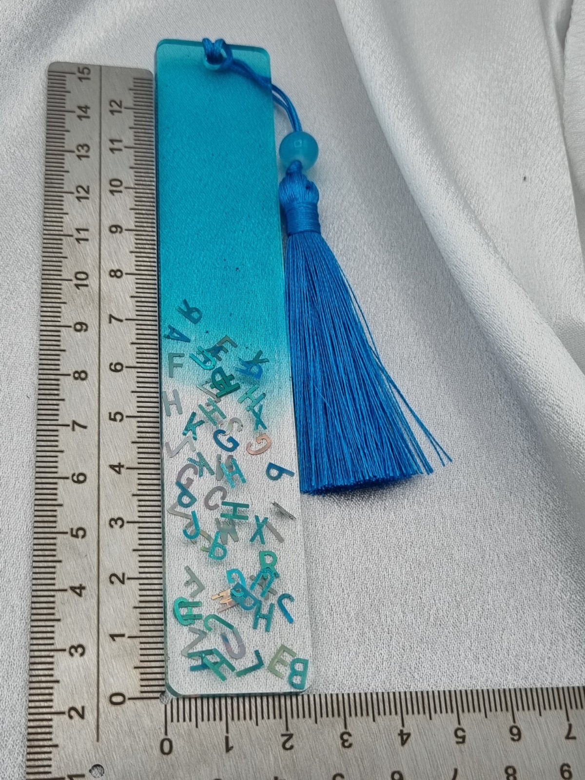 Boekenlegger ´letters´ blauw