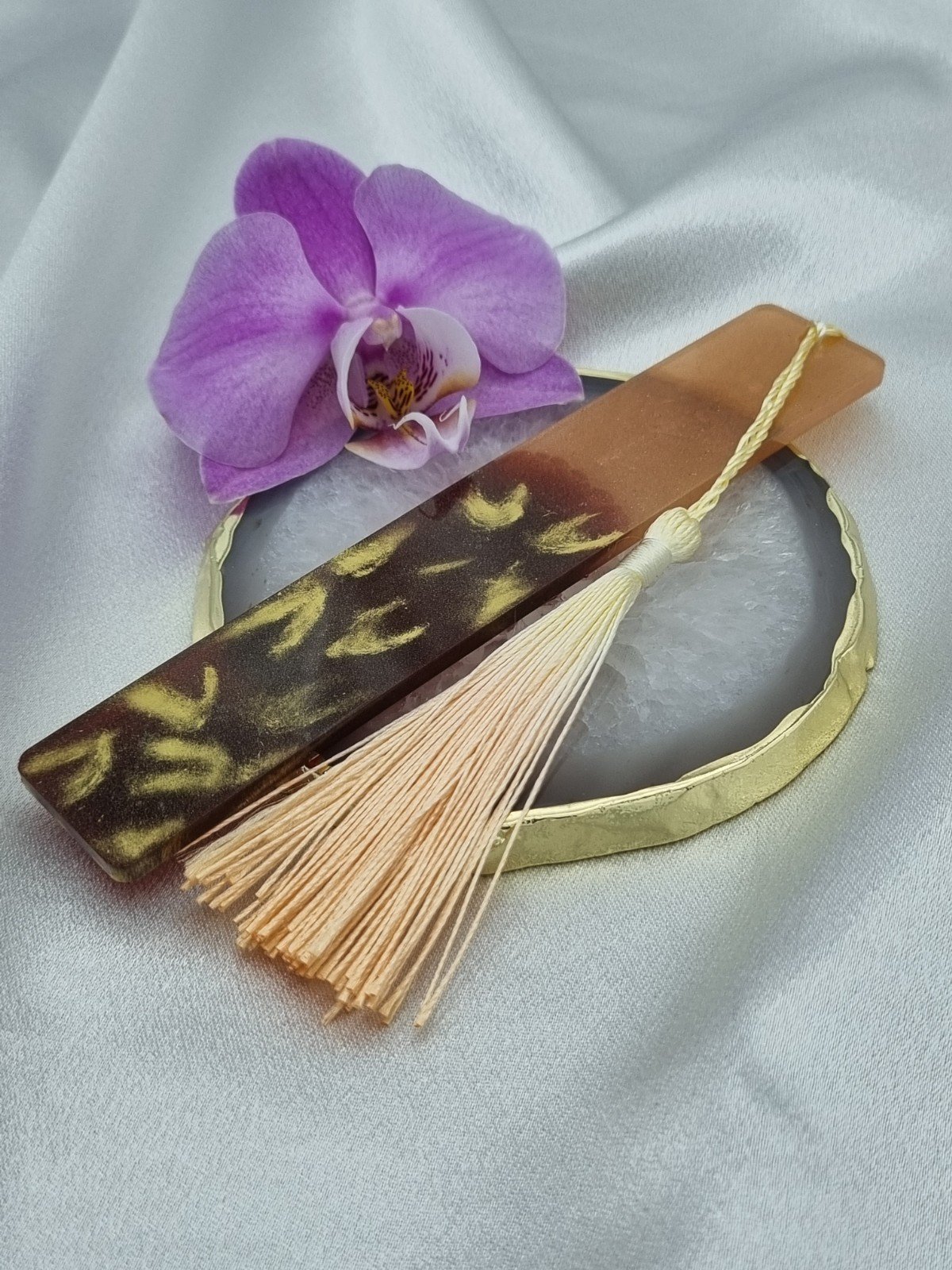 Boekenlegger ´spots´ zacht roze