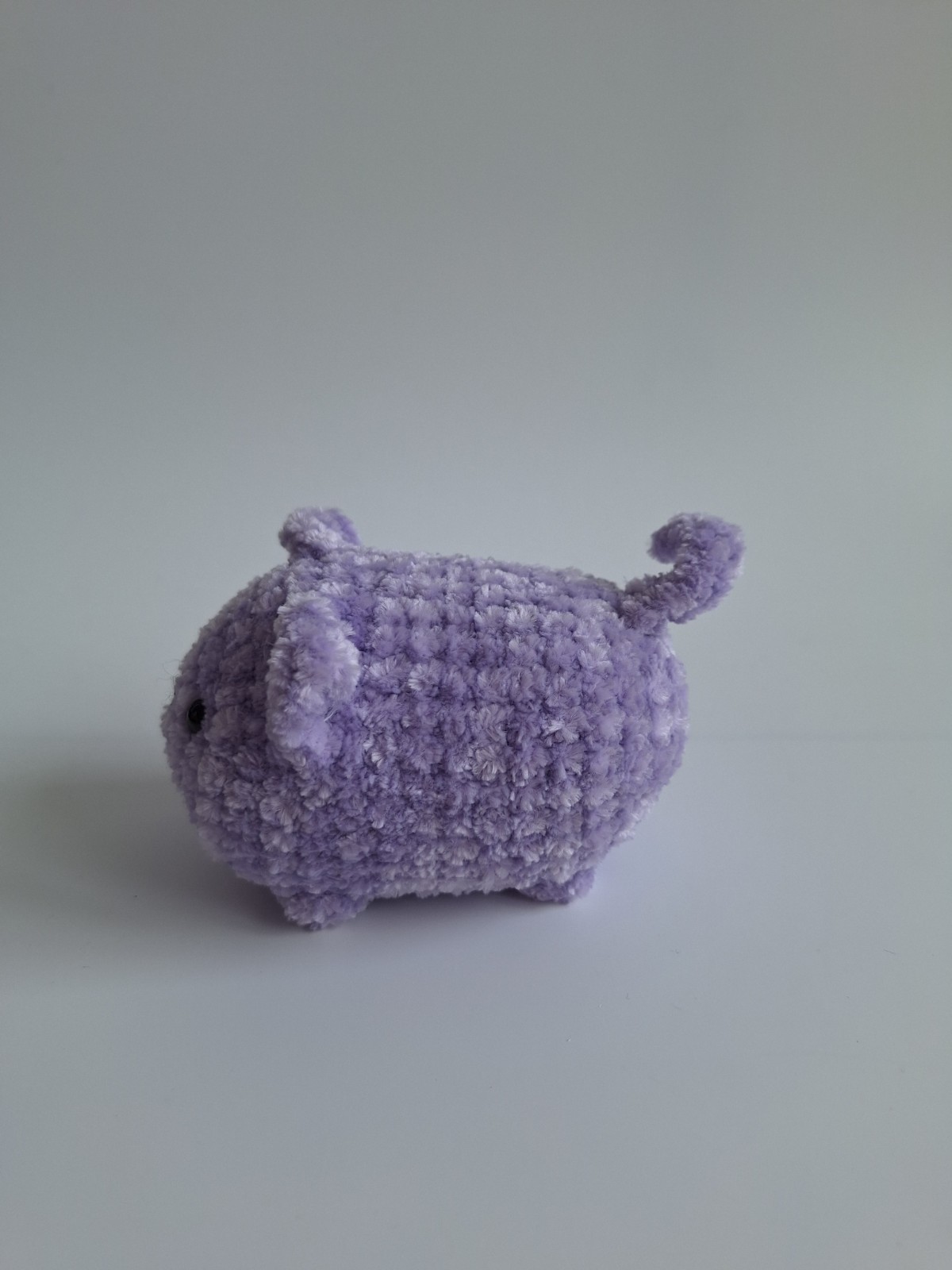 Gehaakte knuffel 'Lila kat'