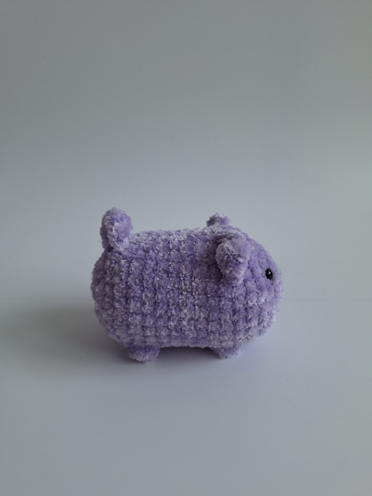 Gehaakte knuffel 'Lila kat'