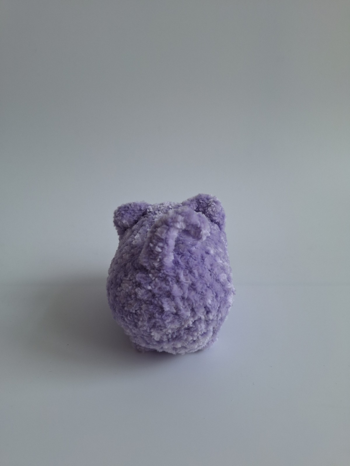 Gehaakte knuffel 'Lila kat'