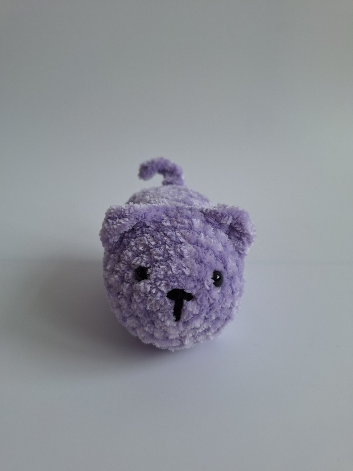 Gehaakte knuffel 'Lila kat'