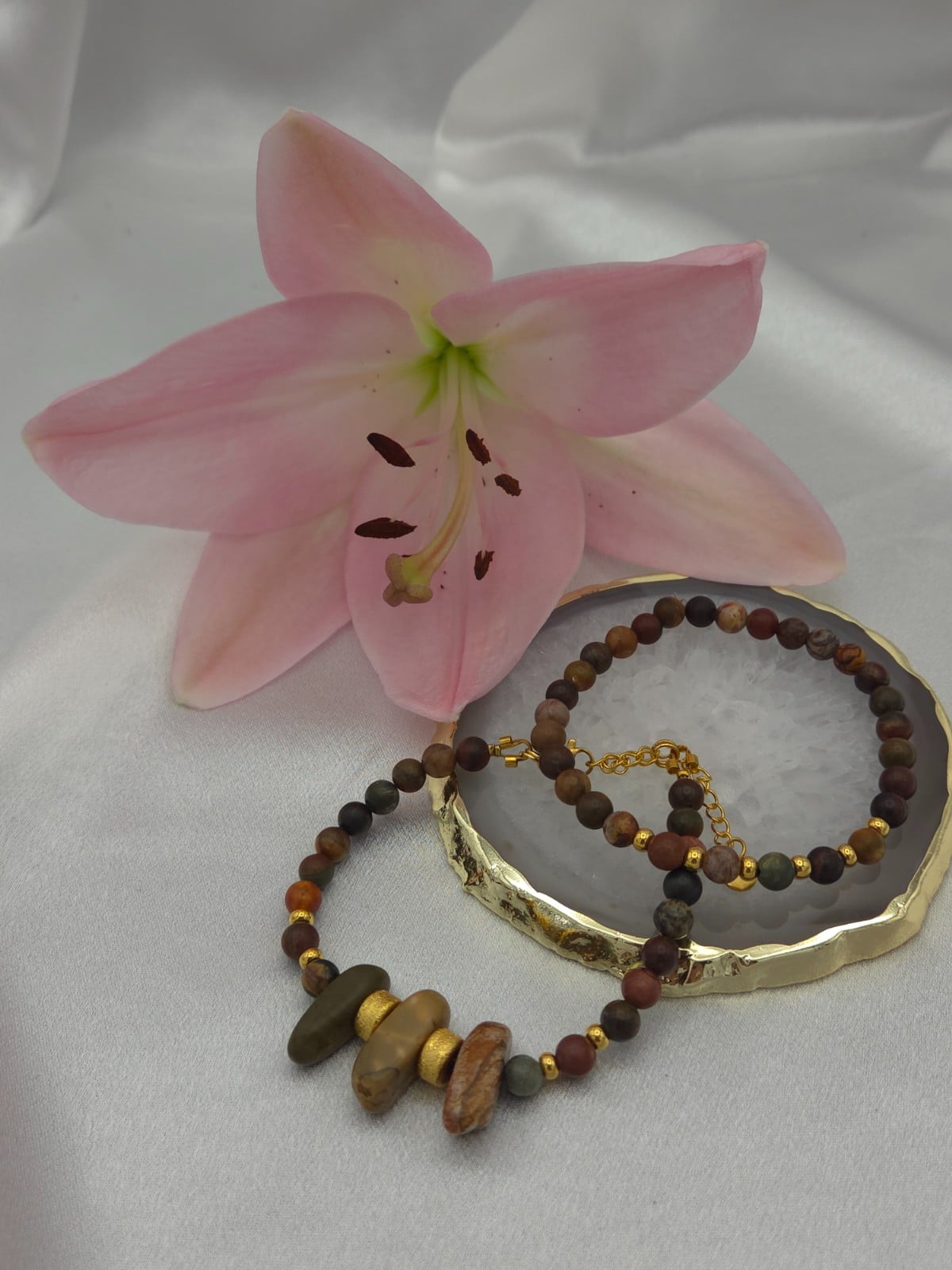 Picasso Jaspis armband – fijn