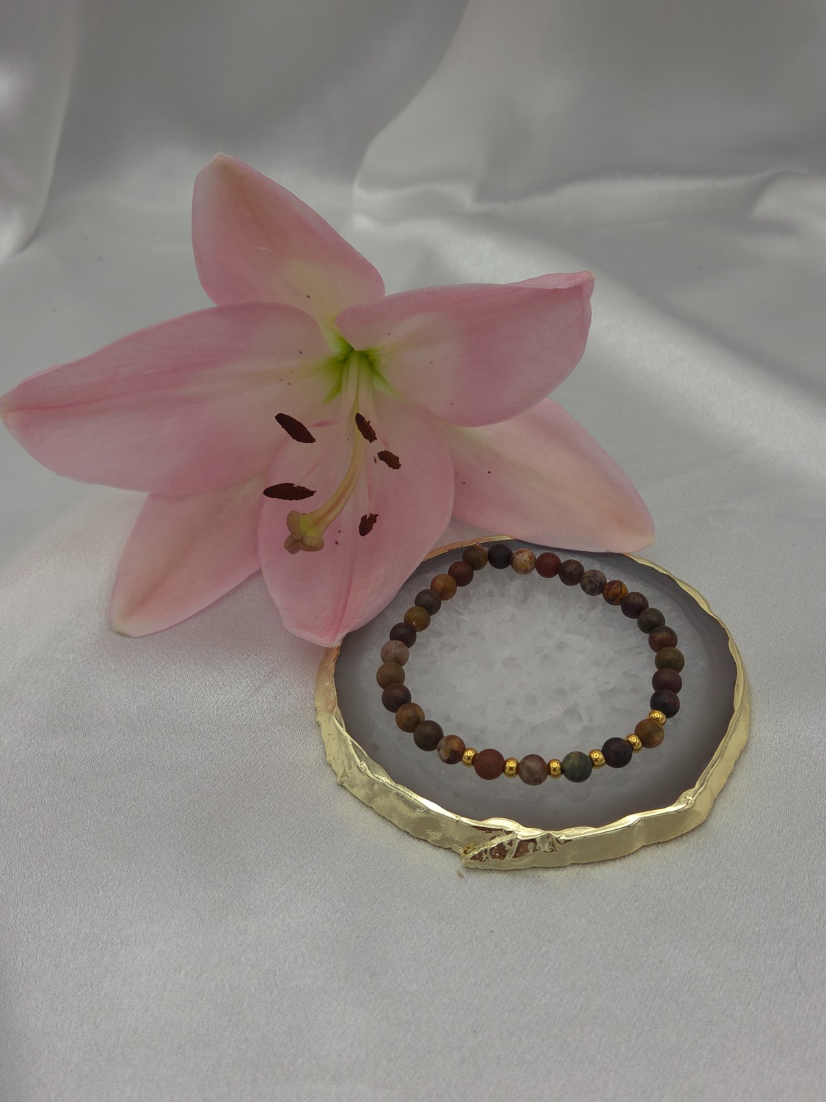 Picasso Jaspis armband – fijn