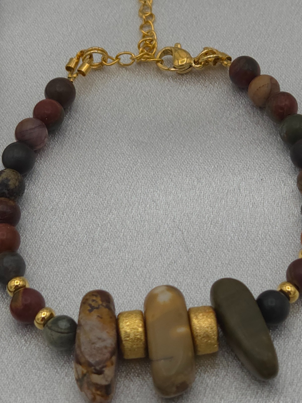 Picasso Jaspis armband – verstelbaar