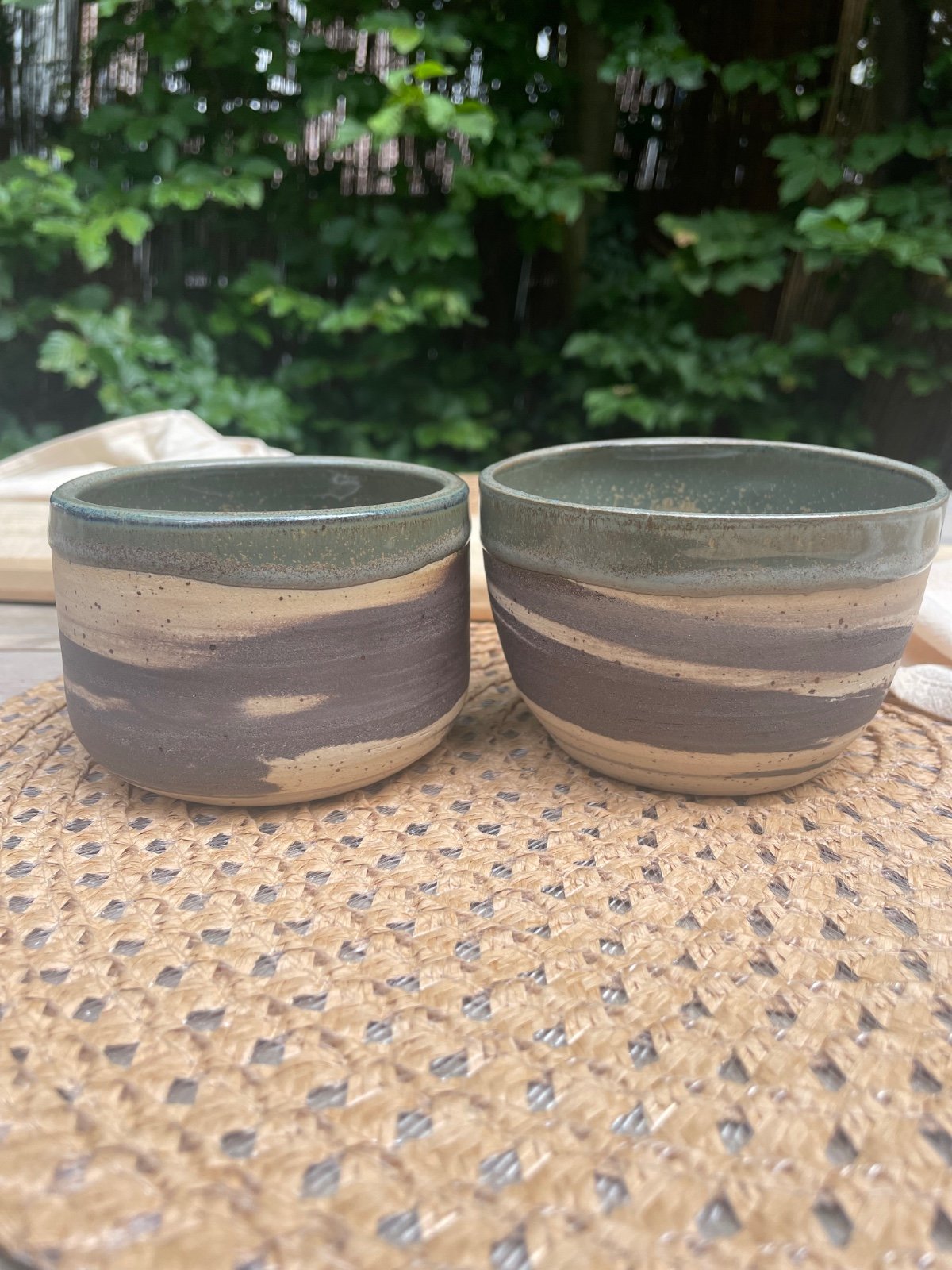 Cappuccino & Koffie kopjes marbled effect - 88124 Set van 2 Cappuccino of grote koffiekopjes