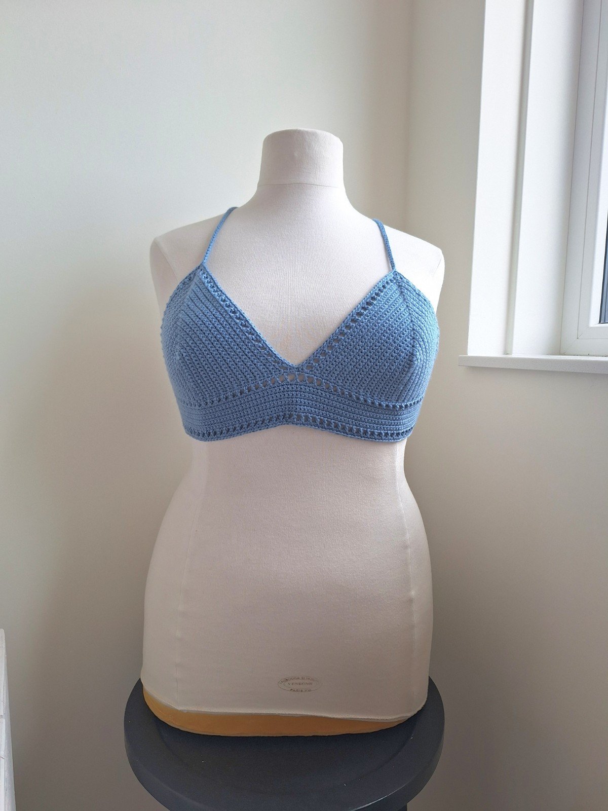 Gehaakt topje 'Boho top blauw | paars'