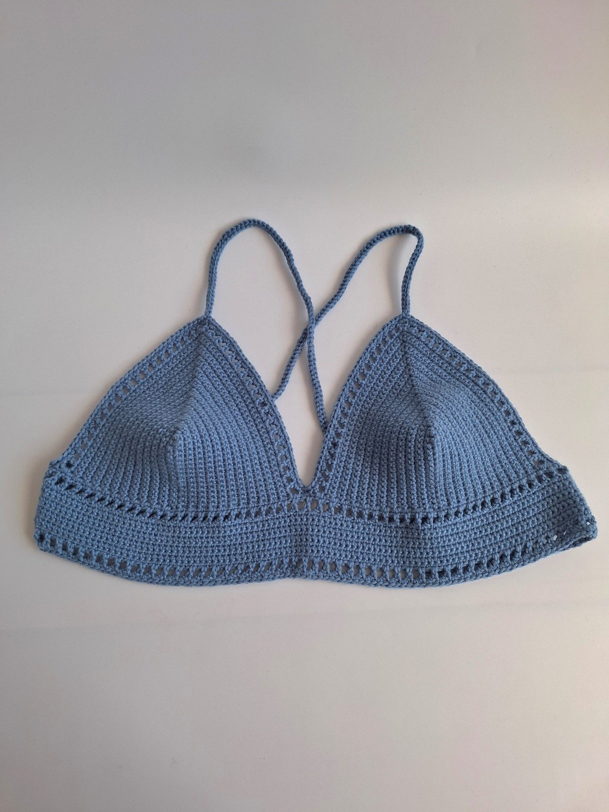 Gehaakt topje 'Boho top blauw | paars'