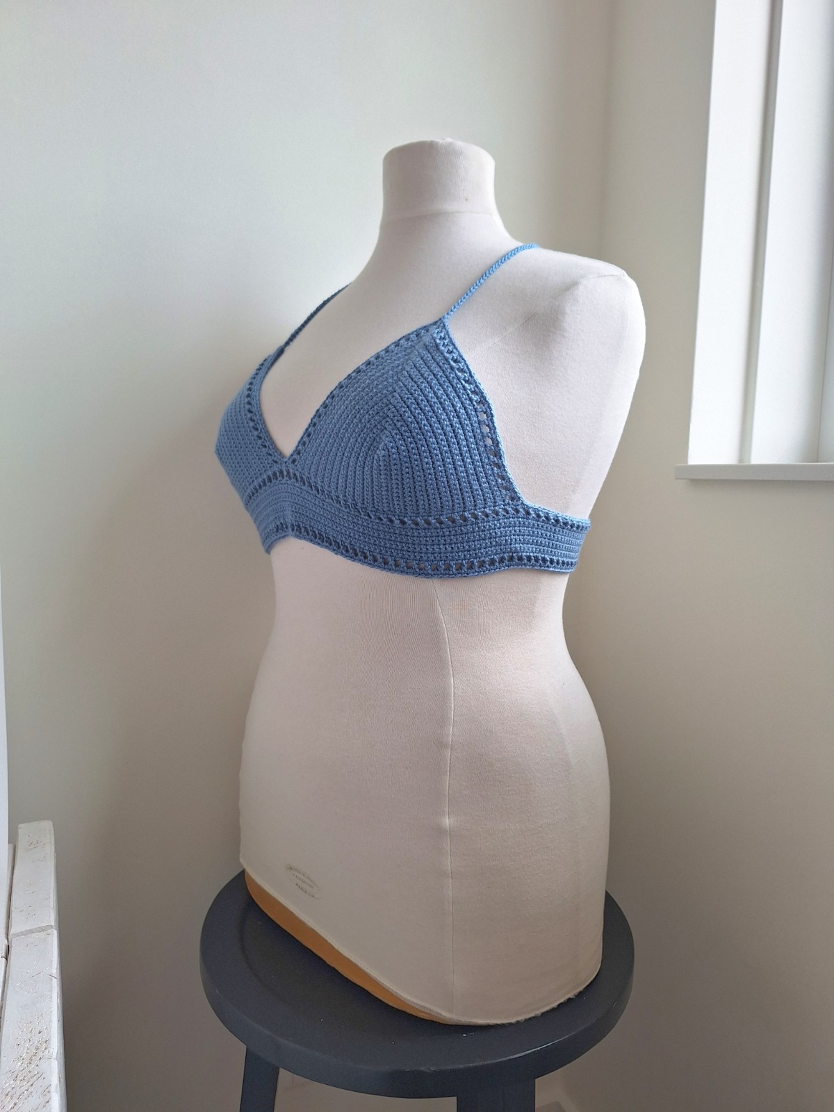 Gehaakt topje 'Boho top blauw | paars'