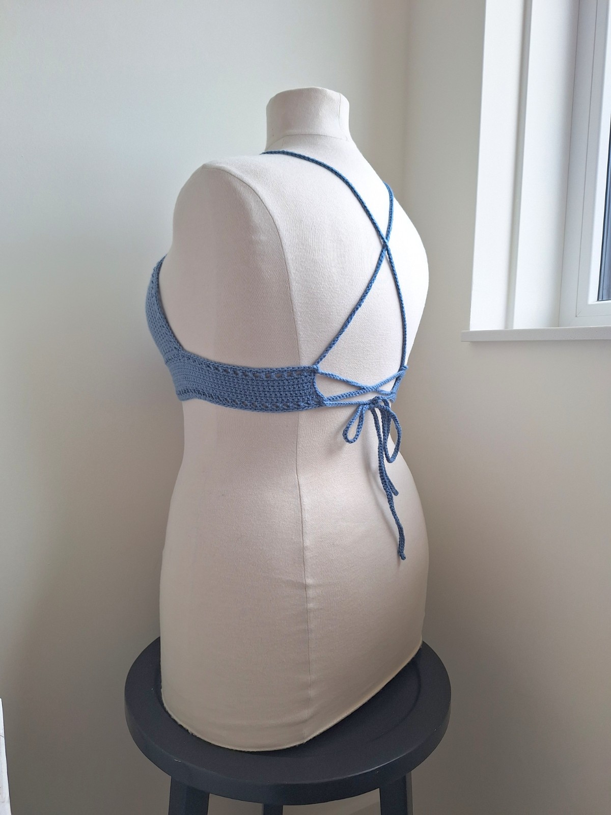 Gehaakt topje 'Boho top blauw | paars'