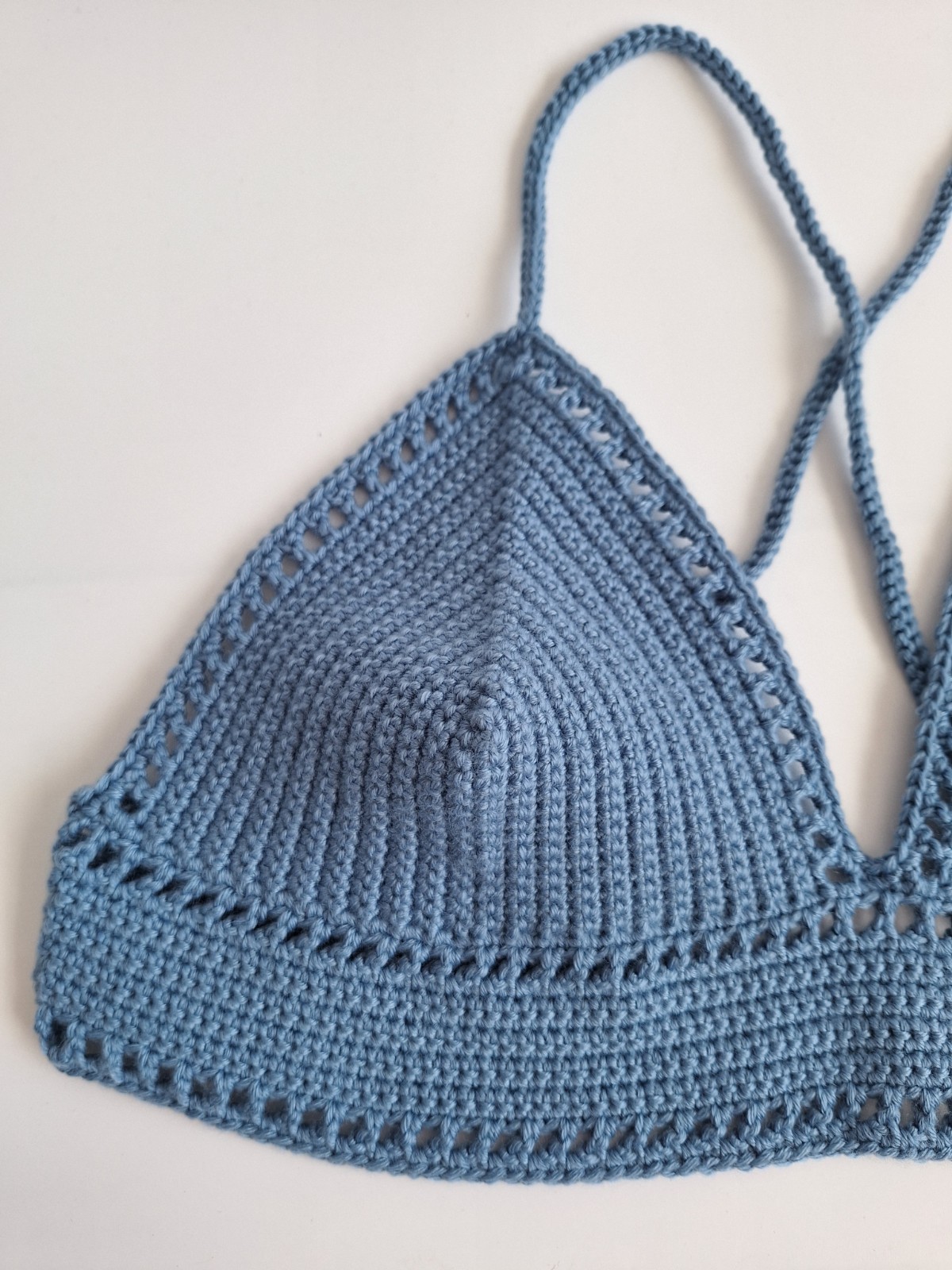 Gehaakt topje 'Boho top blauw | paars'
