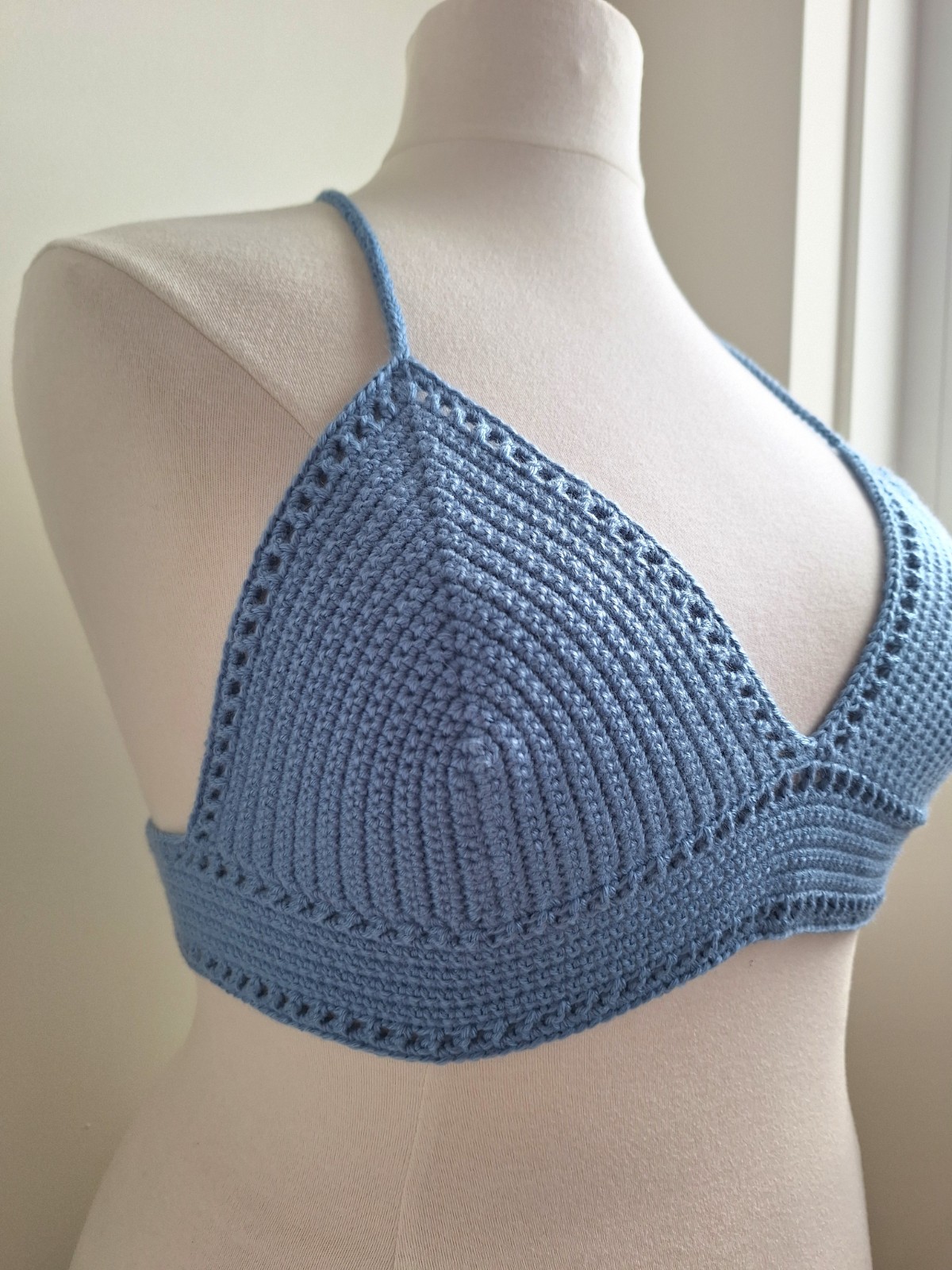 Gehaakt topje 'Boho top blauw | paars'