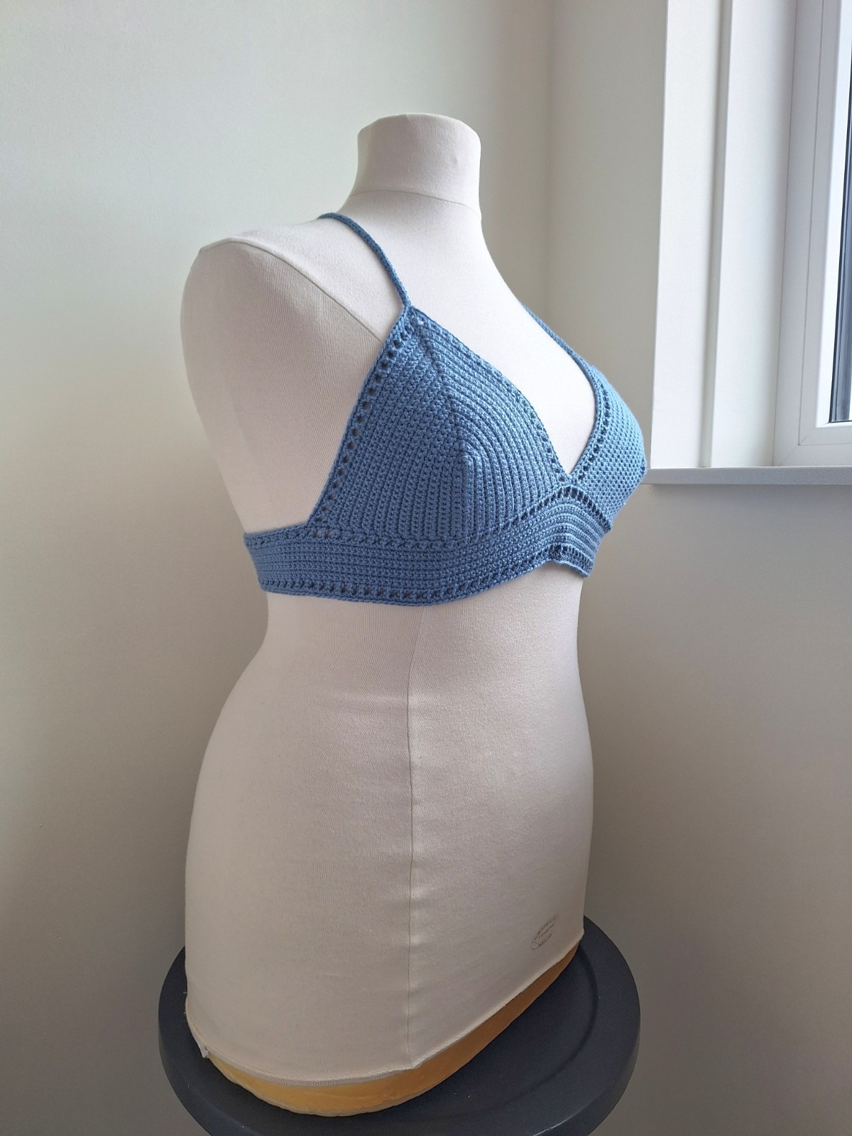 Gehaakt topje 'Boho top blauw | paars'